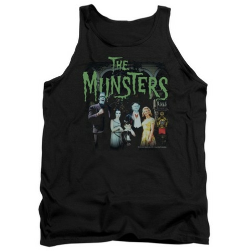 Trevco Munsters-1313 50 Years Adult Tank Top, Black - Small
