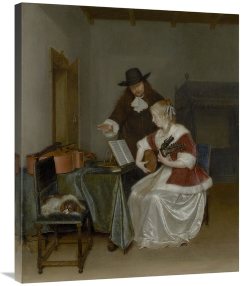 Global Gallery GCS-459892-2835-142 28 x 35 in. The Music Lesson Art Pr