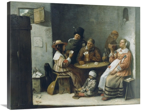 Global Gallery GCS-459992-2835-142 28 x 35 in. Card Players Art Print 