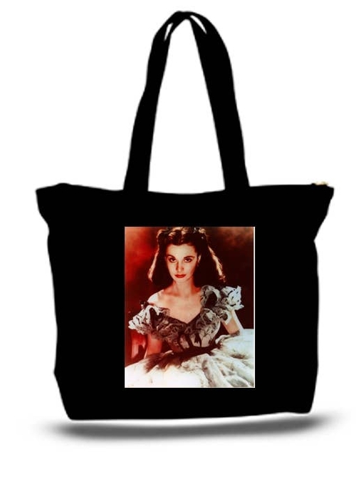 Scarlett Gone with the Wind Large Tote New Zipper Bag