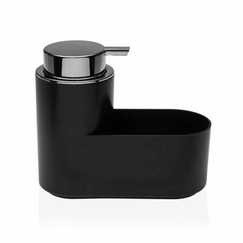 2-in-1 Soap Dispenser for the Kitchen Sink Versa Black ABS polystyrene