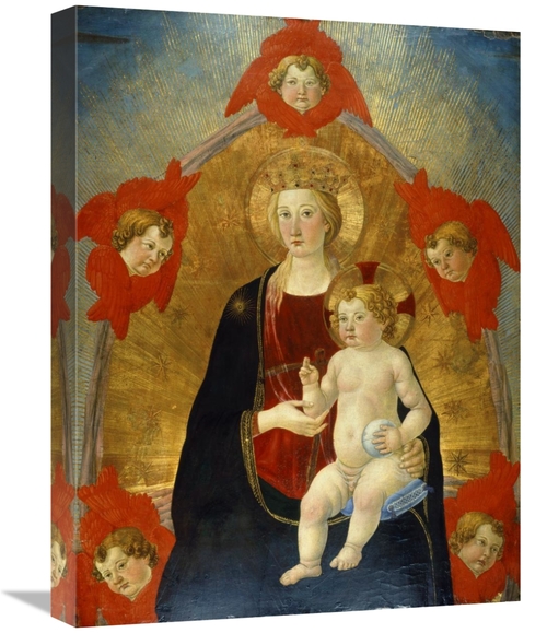 Global Gallery GCS-282761-22-142 22 in. Madonna & Child with Cherubim 
