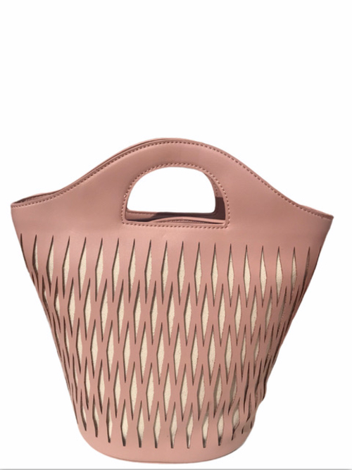 Bolso de mano Panal rosa