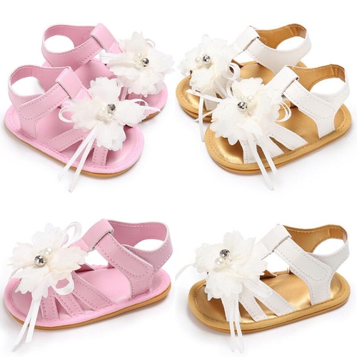 Leather Flower Shoes Baby Girl Shoes Baby