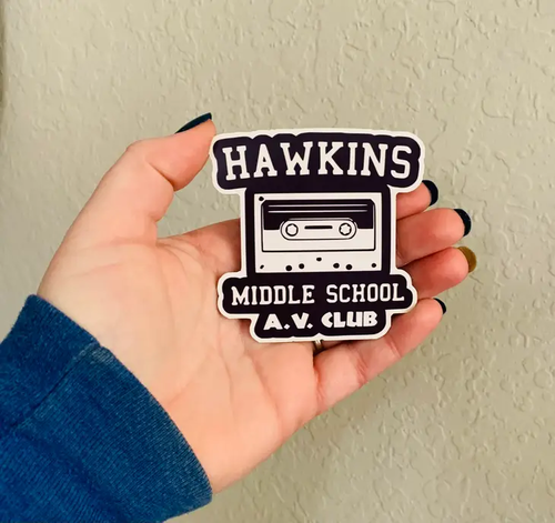 Hawkins AV-Stranger Things Sticker/Magnet