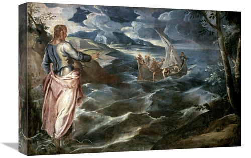 Global Gallery GCS-282879-22-142 22 in. Christ at the Sea of Galilee A