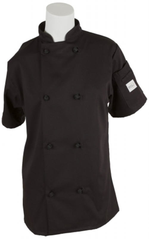 Mercer Tool M60024BKM Millennia Womens Short Sleeve Cook Jacket With C