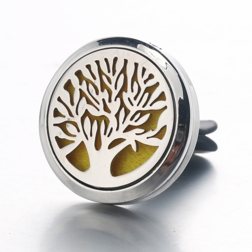 Silver Tree of life Car Air Diffuser Stainless