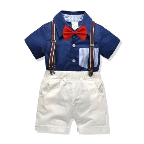 Kids Baby Boy Clothes Formal Sets Bow Tie