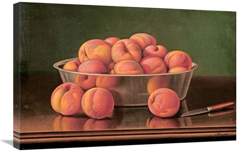 Global Gallery GCS-268420-30-142 30 in. Still Life of Peaches in a Sil