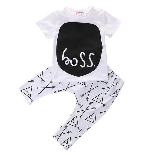 2016 Newborn Baby Boys 2 piece Clothing Outfits