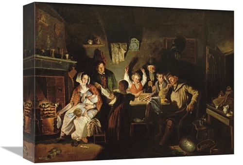 Global Gallery GCS-266680-16-142 16 in. The Game of Draughts Art Print