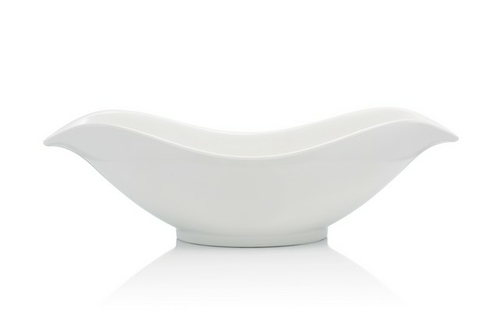 Bon Chef 53605White 21 x 8.12 x 6.25 in. Melamine Petals Bowl, Whi