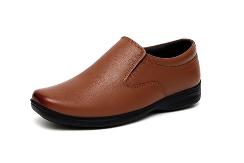 Men's Genuine Leather Slip on Moccasin Office Business Meeting Formal