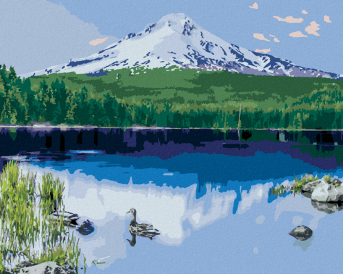 Paint by Numbers - LAKE AND SNOWY MOUNTAIN (TED DAVIS)