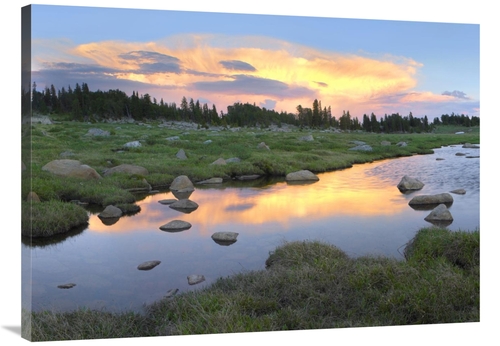 Global Gallery GCS-452111-3040-142 30 x 40 in. Clouds & Sunset Reflect