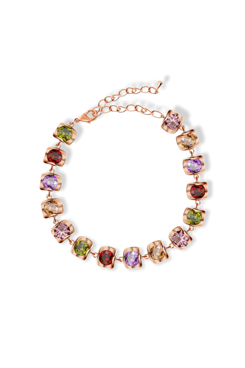 Rainbow Swarovski Gems Bracelet 