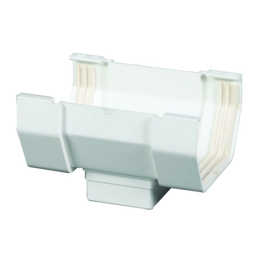 Amerimax Home Products 268439 5 in. CTR Drop Outlet, White