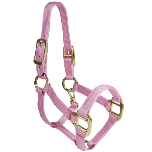 Horse & Livestock Prime H325NLPK Premium Halter Chin with Snap - Pink&