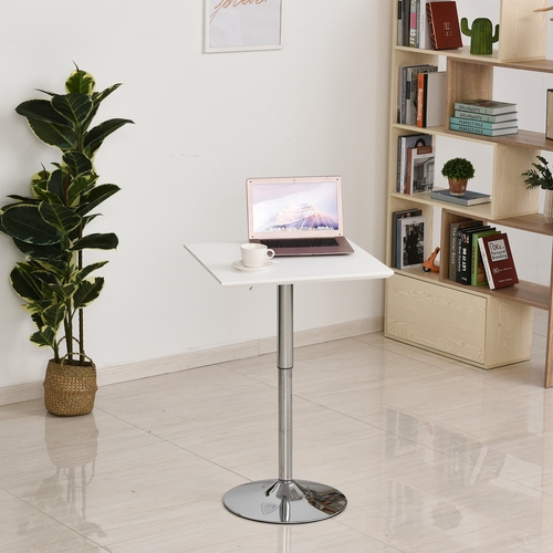 HOMCOM Versatile Bar Table Pub Table Height Adjusted Rectangular Desk