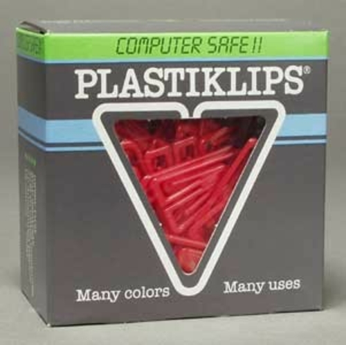 Plastiklips Paper Clips Large Size 200 Pack RED (LP-0620)