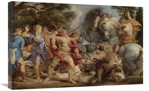 20 x 30 in. The Calydonian Boar Hunt Art Print - Peter Paul Rubens