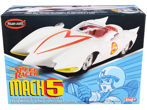 Skill 2 Snap Model Kit Speed Racer Mach 5 1/25 Scale Model by Polar