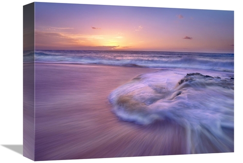 Global Gallery GCS-396025-1216-142 12 x 16 in. Sandy Beach at Sunset&#