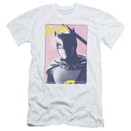 Trevco Batman Classic Tv-Wayne 80s - Short Sleeve Adult 30-1 Tee - Whi