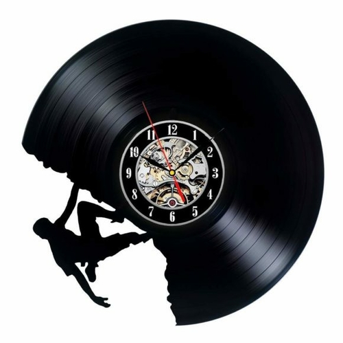 GIFT FOR CLIMBER VINYL RECORD WALL CLOCK UNIQUE GIFT