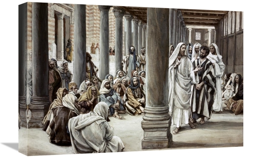 Global Gallery GCS-280372-22-142 22 in. Jesus Walking on Solomons Porc