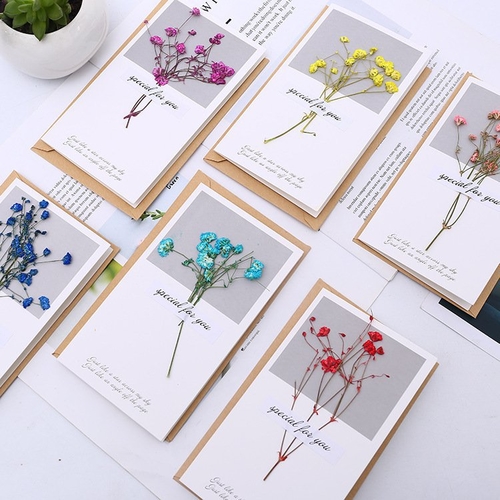 Dry Flower Greeting Cards