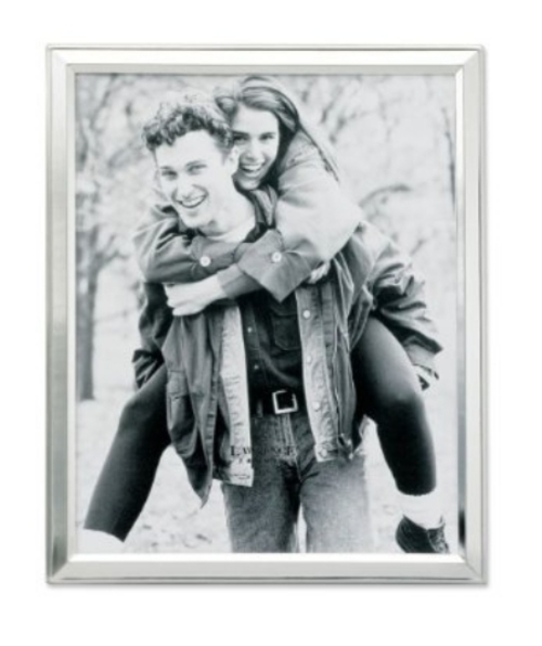 Brushed Silver Plated 8x10 Metal Picture Frame