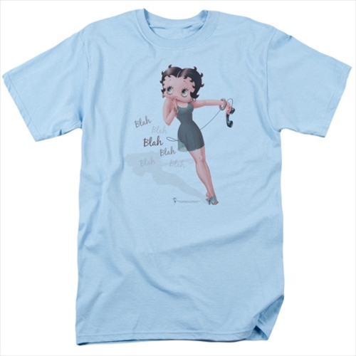 Boop-Blah Blah Blah - Short Sleeve Adult 18-1 Tee, Light Blue - Me