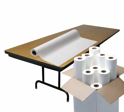White Medical Table Paper. 12 rolls of Exam Table paper 21 inch x 125