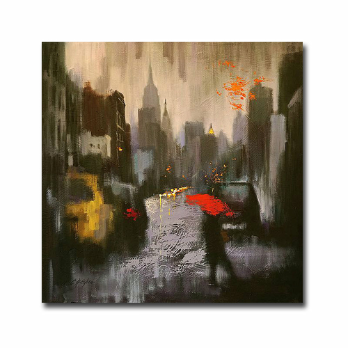 Artistic Home Gallery 3030U541IG Rainy Day Walker by Chin Shin Premium