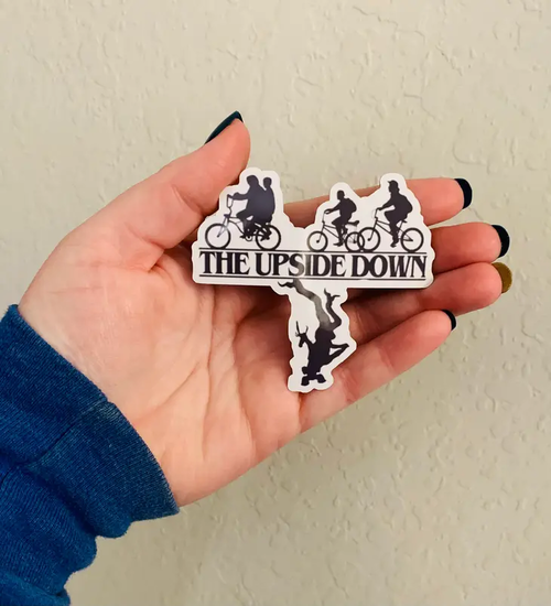 Upside Down-Stranger Things Sticker/Magnet