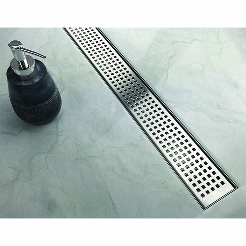 100cm Bathroom Shower Stainless Steel Grate Drain w/ Centre outlet