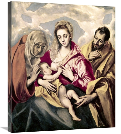 Global Gallery GCS-282004-30-142 30 in. Madonna Feeding Christ Art Pri