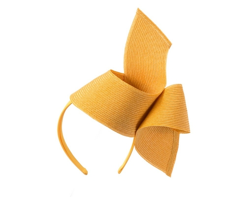 Modern mustard yellow fascinator