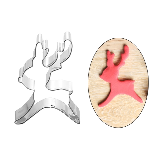 Xmas Reindeer Cookie Cutter Biscuit Mold Stainless