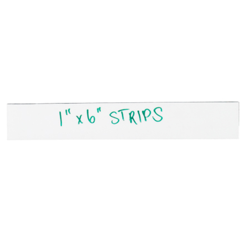 Box Partners LH173 1 x 6 in. White Warehouse Labels - Magnetic Strips 