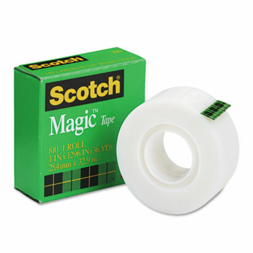 3M 81011296 Magic Office Tape  1 in.x 36 Yards  1 in.Core  Clear