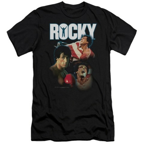 Trevco Mgm-Rocky-I Did It Short Sleeve Adult 30-1 Tee, Black - XL