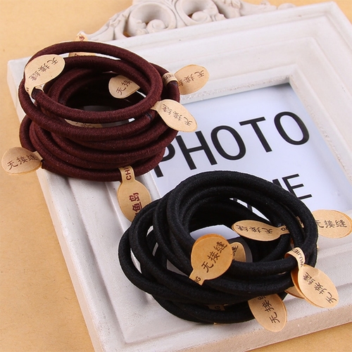 10pcs/Lot High Quality Simple Black Brown Elastic