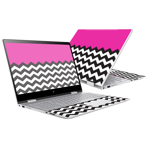 MightySkins HPENVY1517-Hot Pink Chevron Skin for HP Envy X360 15 in. 2