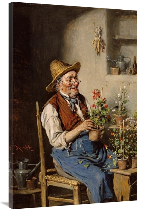 Global Gallery GCS-268184-44-142 44 in. The Gardener Art Print - Herma