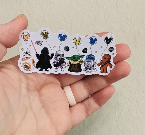 Star Wars with Balloons - Star Wars Stickers/Magnet