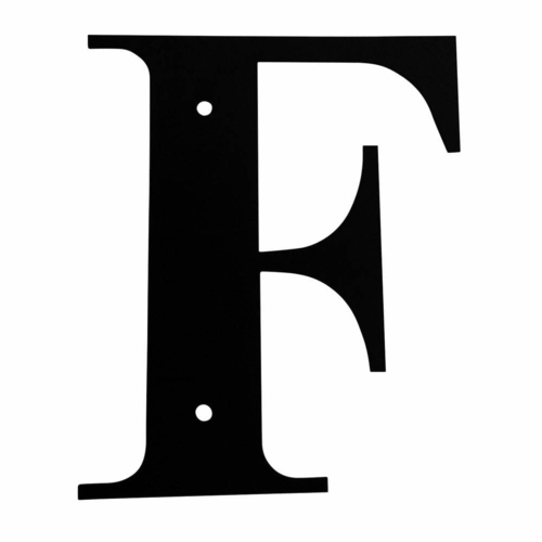 Wrought Iron House Letter F Small