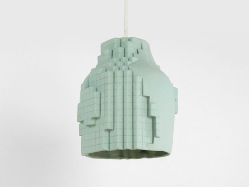 Pixel Pendant Lamp - Mint Green